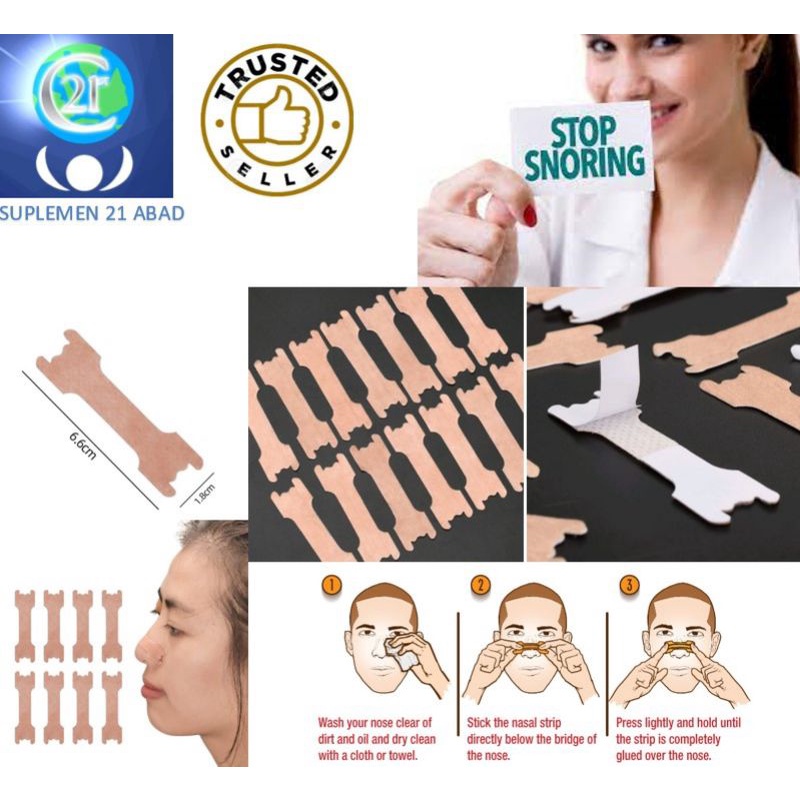 Strip hidung anti dengkur/ngorok nasal 15 strip/paket