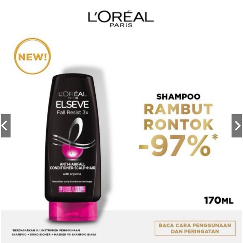 L'oreal Paris Elseve Conditioner  - Fall Resist / Total Repair / Extraordinary Oil / Color Protect    170 ML