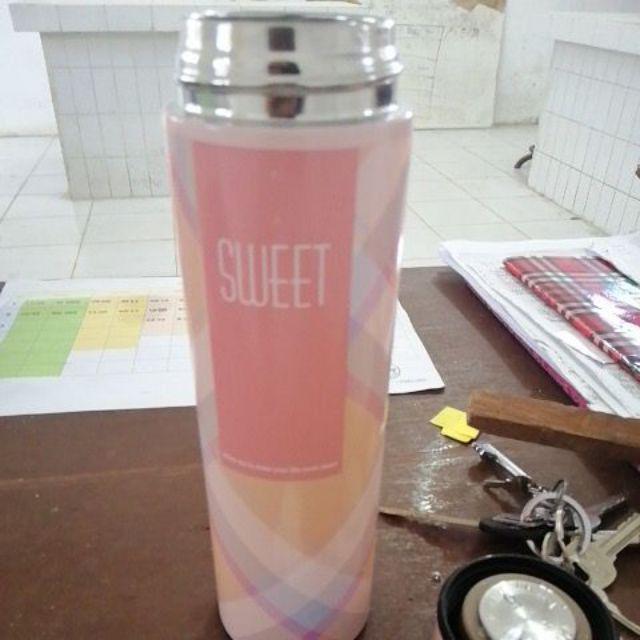 [motif Kotak] Termos 500 Ml Vacuum Flask - Termos Air