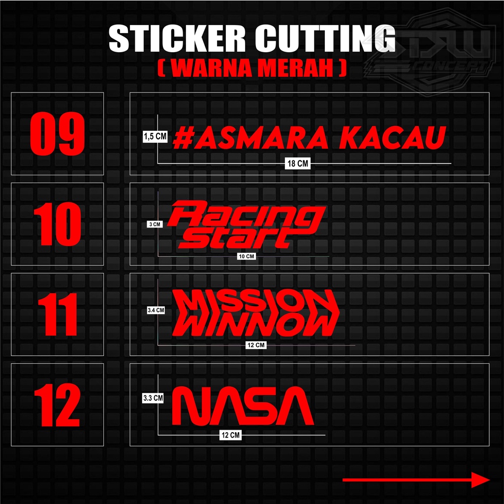 Sticker Cutting Racing Sticker 01