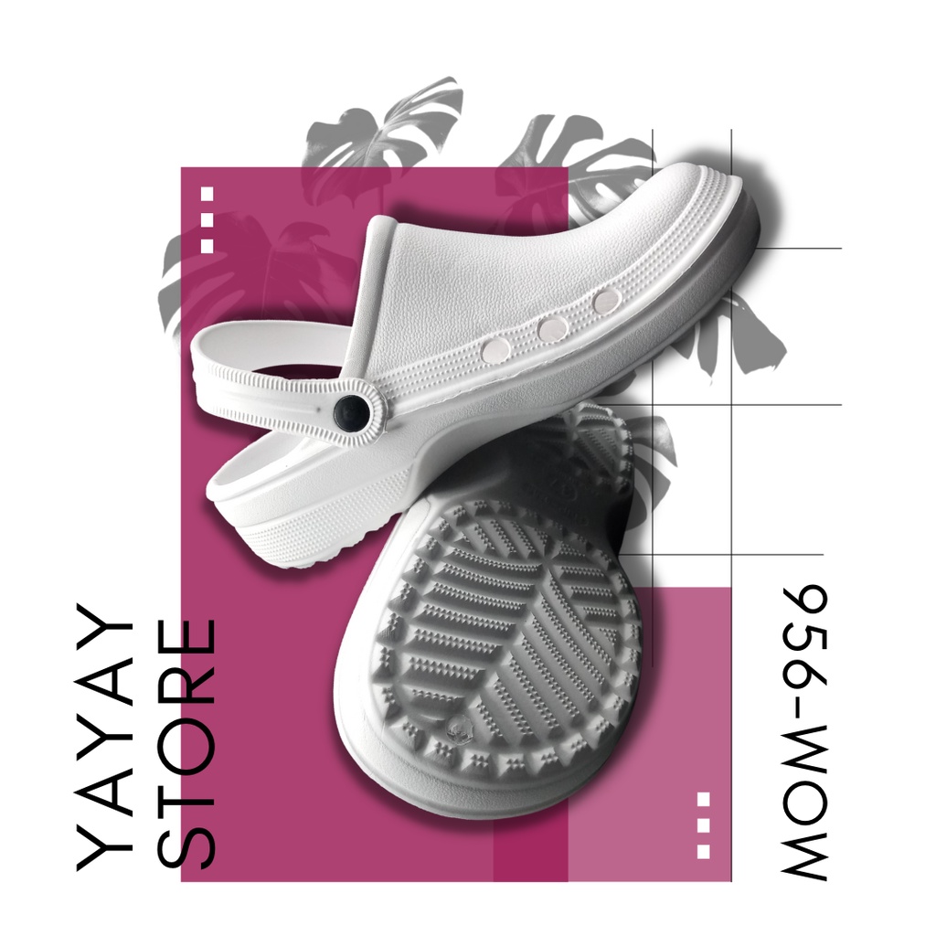Sandal Sepatu Model CROCS Putih SANDAL MEDIS / BIDAN / DOKTER / OPERASI / ICU Sandal KODOK HE-MA Putih Sandal Baim Sendal PERAWAT Putih Sandal Slop Sandal Rumah Pria Wanita 36 s/d 44