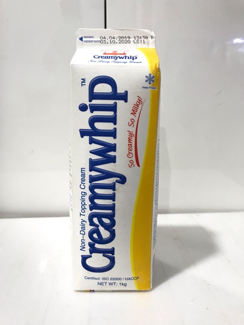

Whip Cream Creamywhip non dairy