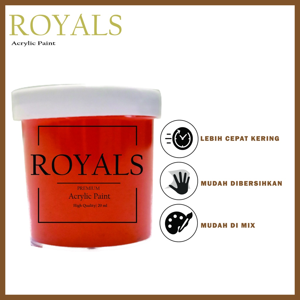 

CAT ACRYLIC PAINT 20 ML / CAT LUKIS 20 ML orange