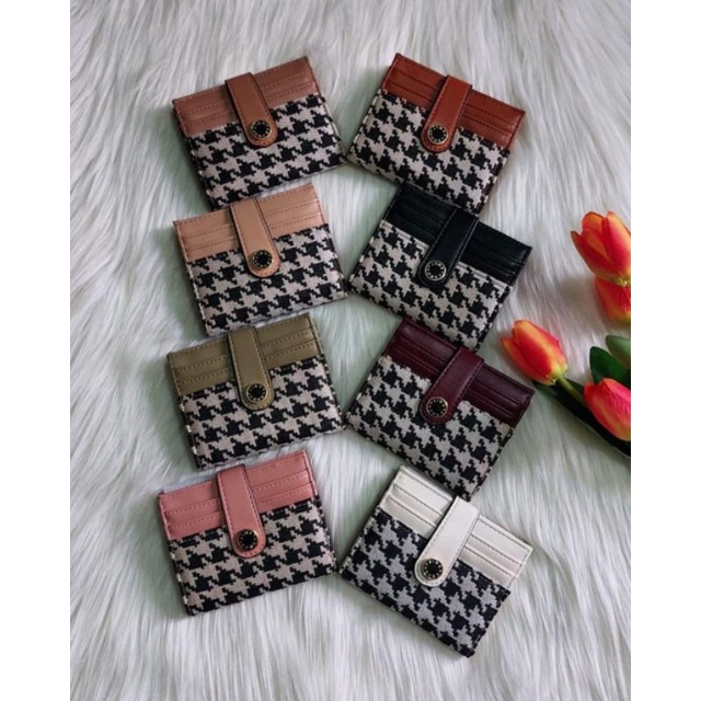 FENTY WALLET #dompet ramping motif houndstooth