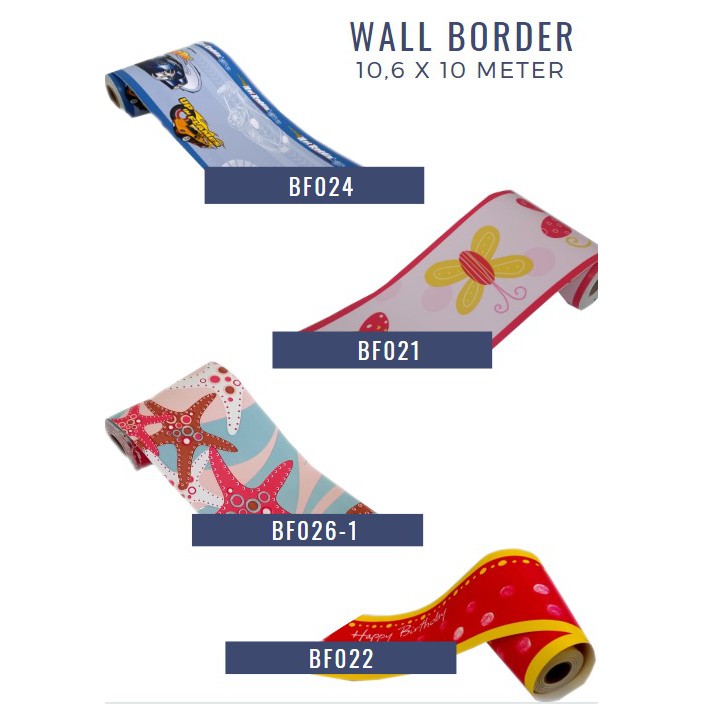 Wall Border / Wallpaper Sticker List Lucu