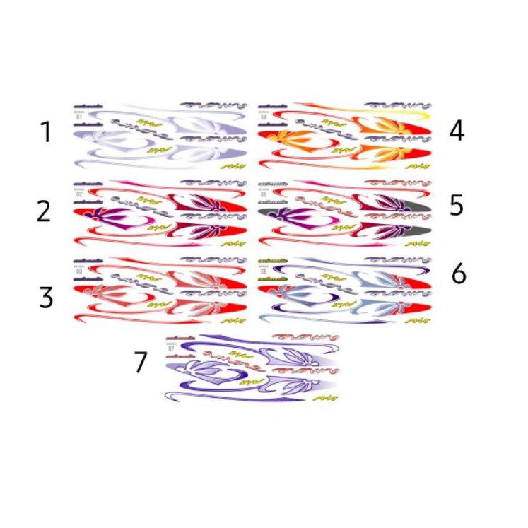 Penjualan Terbanyak.. STRIPING MIO AMORE BUNGA transparan mio sporty / mio smile  . bahan max decal