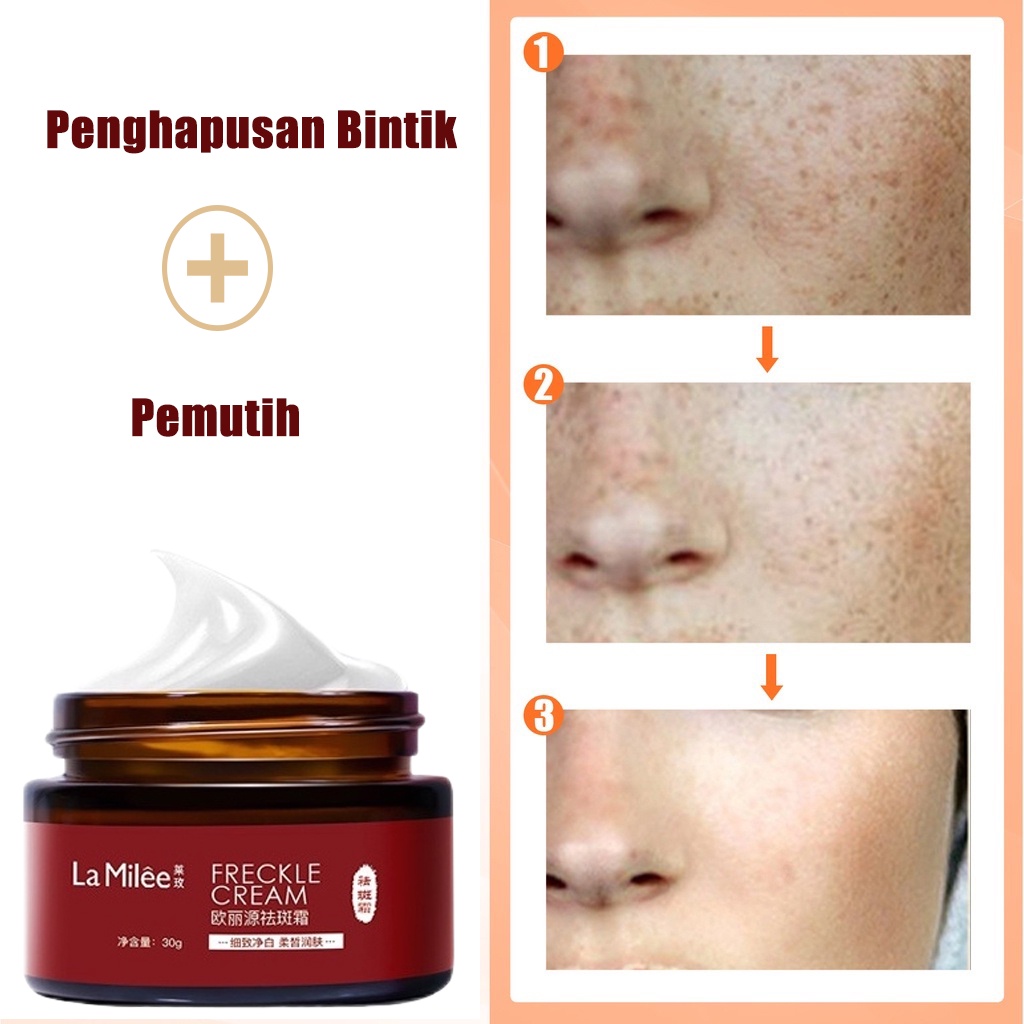 【Barang spot】Perbaikan Cream Pemutih Bintik-bintik Pemutih Bintik-bintik Kulit Mengurangi Garis-garis Halus Ekstrak Alami Perbaikan Pelembab Lift Firming