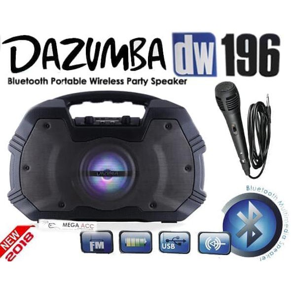 Diskon (De044) Dazumba Dw196 / Speaker Bluetooth Multimedia Dw 196 With Mic