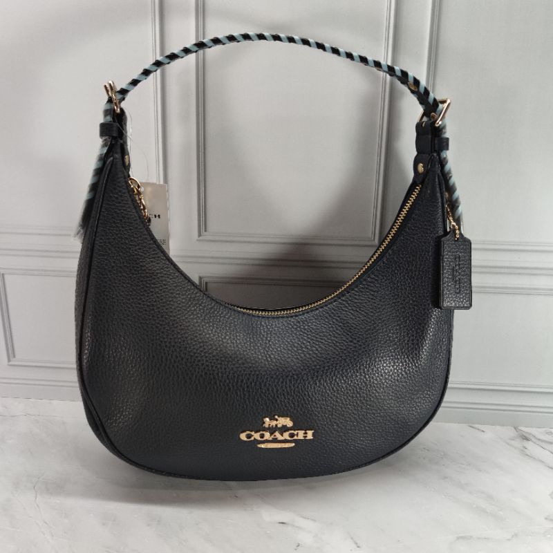 Ready Coach Bailey Hobo Whipstitch Leather Midnight Multi
