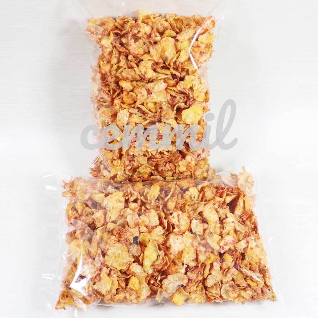 Jual Emping Jagung Pedas 250 Gr Aneka Snack Camilan Jajan Kiloan