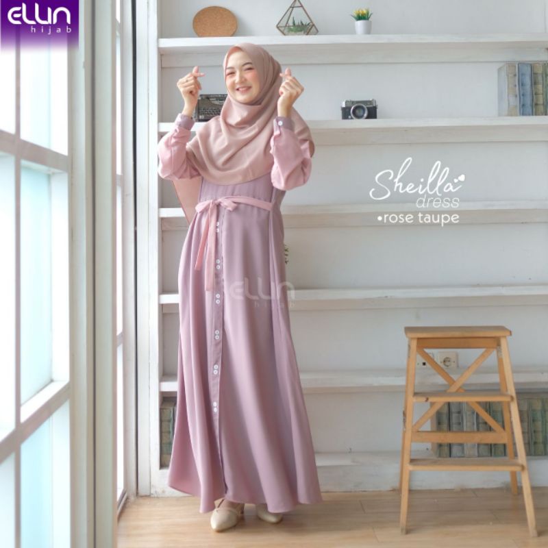 Baju Gamis Wanita Muslim Model Terbaru Dewasa Remaja Kekinian Syari Busui Sheilla Vol 1 Ellin Hijab
