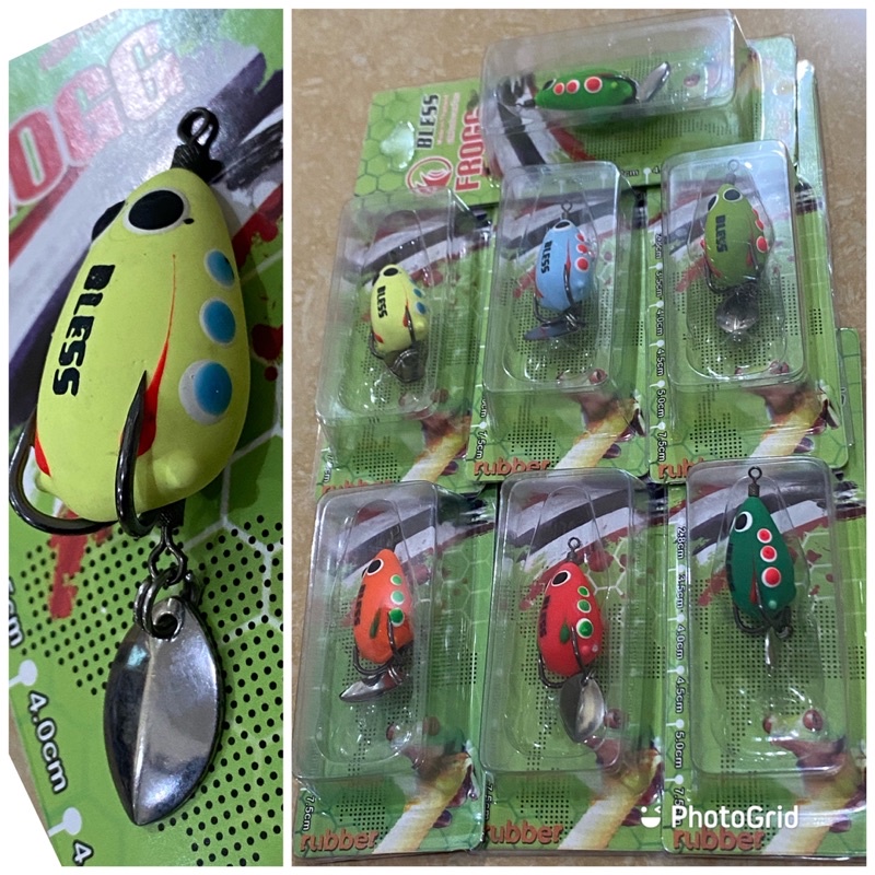 Soft Lure Bless Max Frog Berat 5 gram Panjang 3 cm dengan Blade