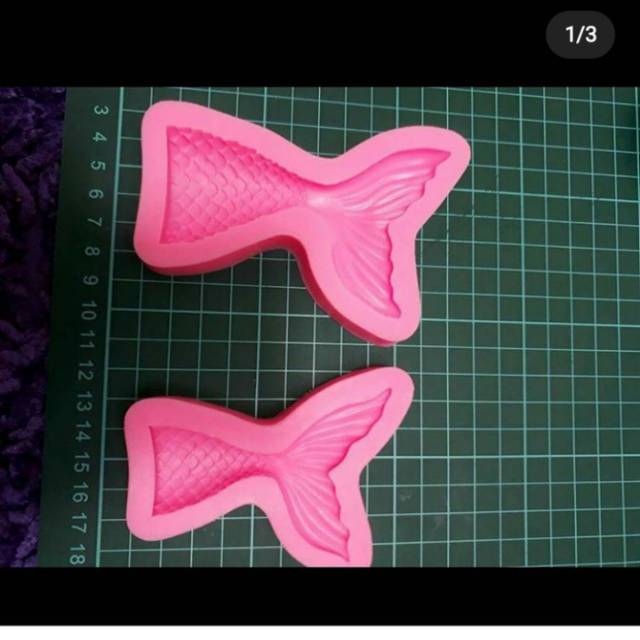 Cetakan silikon clay ekor putri duyung besar