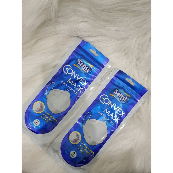 Masker Sensi convex-Mask 4ply Earloop Isi 2 pcs