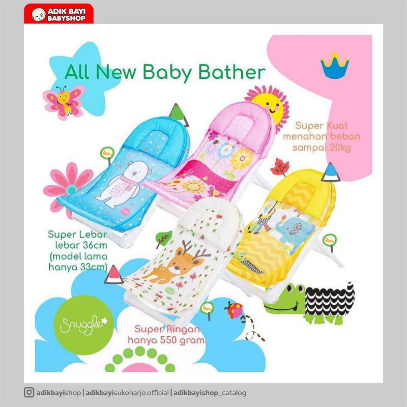 Harga Jaring Mandi Bayi Lipat / Alat Mandi Berjemur Bayi Cepat Kering /
Baby Bather Snuggle / Kursi Mandi Jaring / Kursi Berjemur Bayi
Babybather Crown / Kursi Jaring Tempat Mandi Bayi Baru Lahir Aman /
Babybather Snugle / Bak Mandi Bayi Lipat