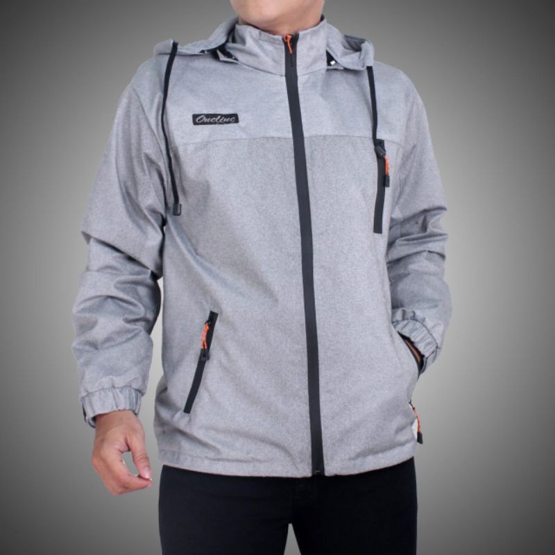 Jaket Pria Hodie Waterproof Distro  Keren Bahan Parasut Terbaru