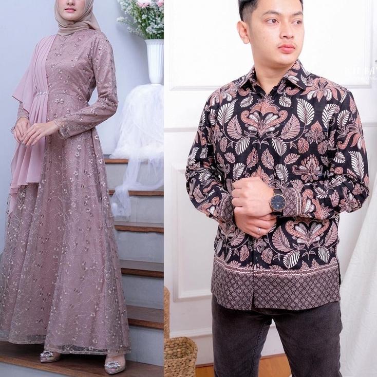 Jual Modern BEST SELLER SARWENDAH COUPLE BAJU KEBAYA PESTA MODERN GAMIS FARAH Brokat Tille