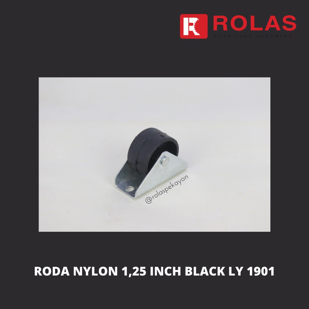 RODA NYLON 1,25 INCH BLACK LY 1901 / RODA NYLON HITAM