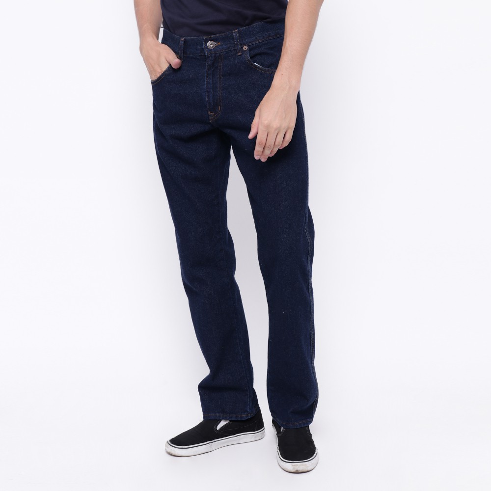 Edwin Celana Jeans  Vegas 05 Reguler Fit Pria Panjang Dark Blue