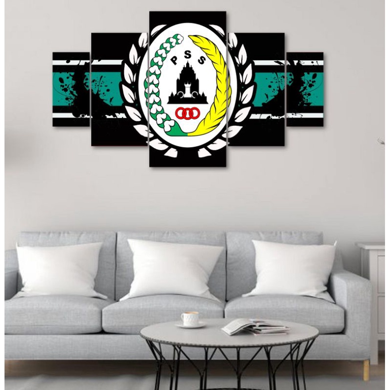 "J-0ne" hiasan dinding walldecor poster kayu logo club bola pss sleman custom 1
