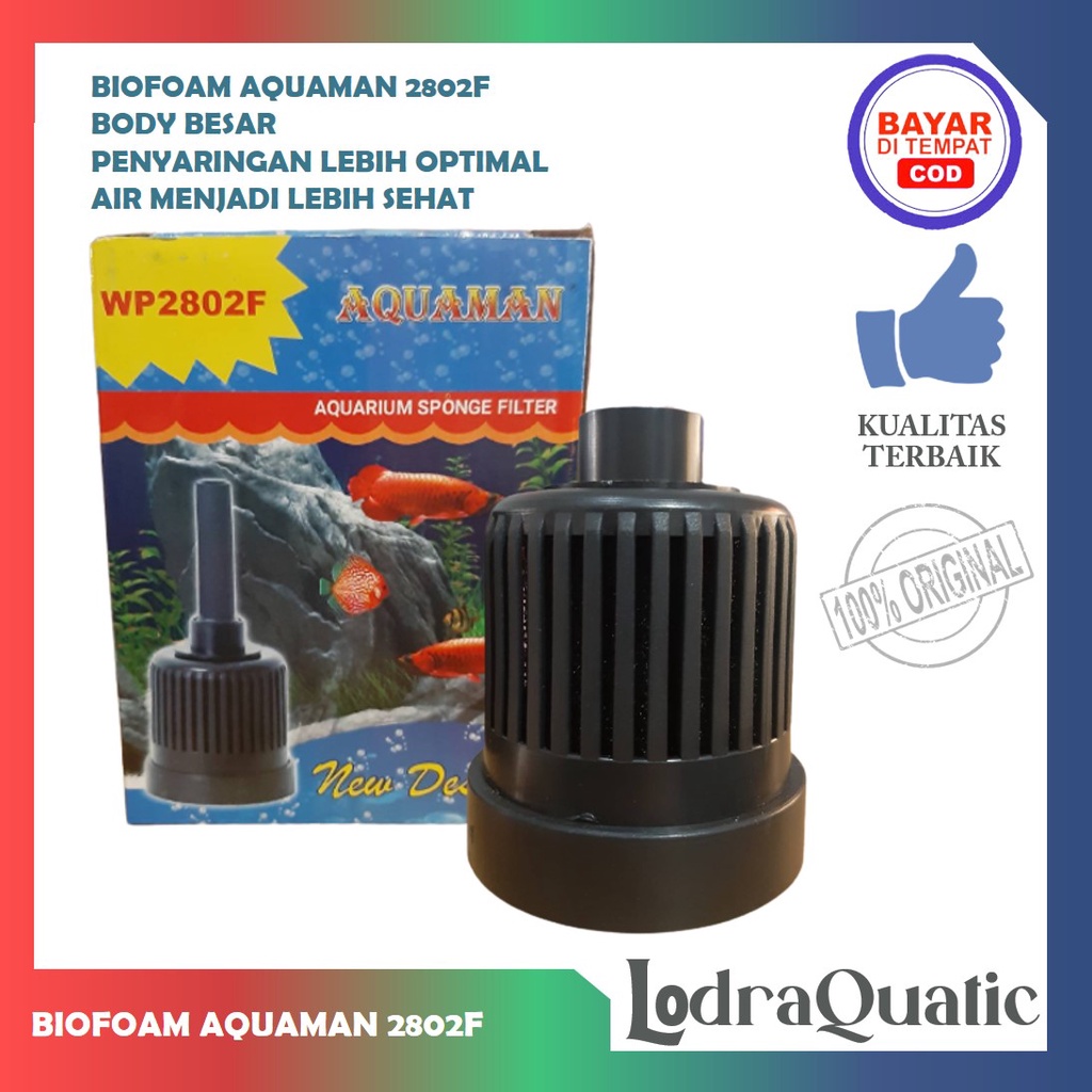 MINI SPONGE FILTER AQUAMAN 2802F BIOFOAM FILTER AQUARIUM MINI BIO FOAM AMARA BIO FOAM KECIL FILTER AERATOR FILTER INTERNAL AQUARIUM BIO SPONGE FILTER BUSA FILTER AQUARIUM KAPAS FILTER AQUARIUM