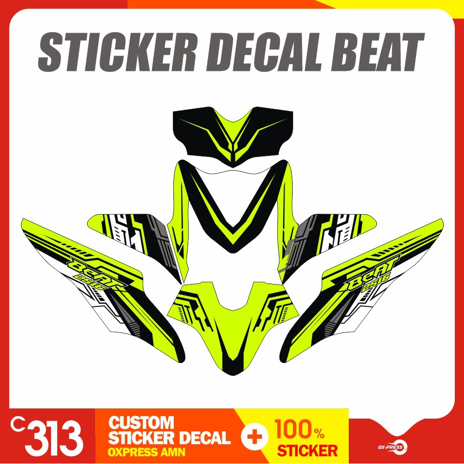 Stiker Striping Honda BEAT Custom Sticker (19)