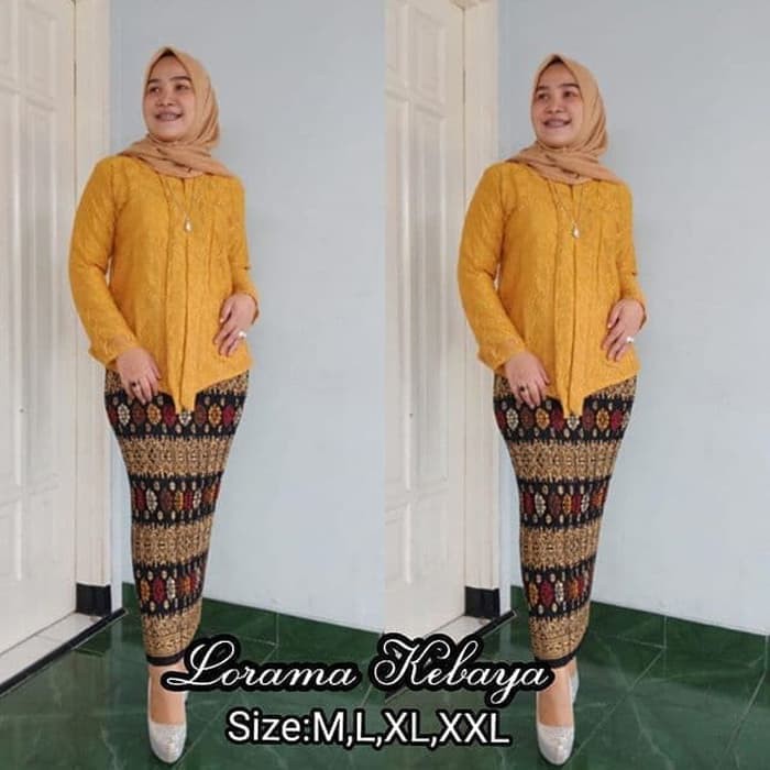 stelan kebaya brukat floy rok plisket terlarisss