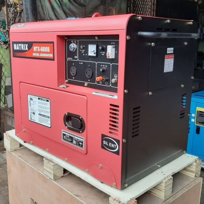 Genset silent 5000watt solar diesel merk MATRIX MT 6800 S