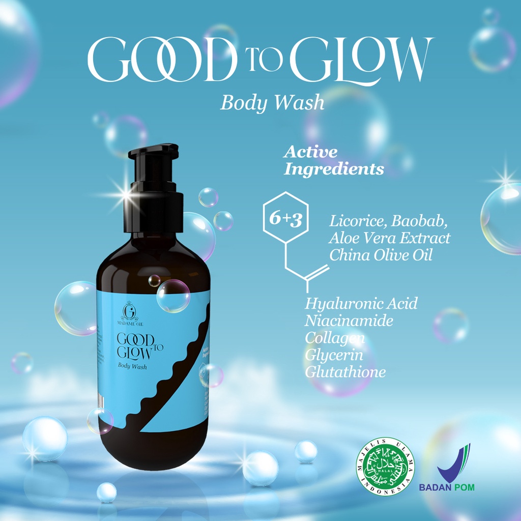 ⭐️ Beauty Expert ⭐️ Madame Gie Good to Glow All Series Whitening - Shower Scrub - Lotion - Body Wash