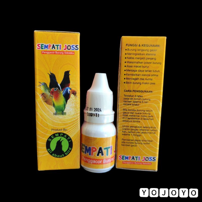 SEMPATI JOSS VITAMIN BURUNG GACOR STAMINA POWER NAFAS PANJANG KRISTAL ANTI STRES LOVEBIRD MURAI DLL