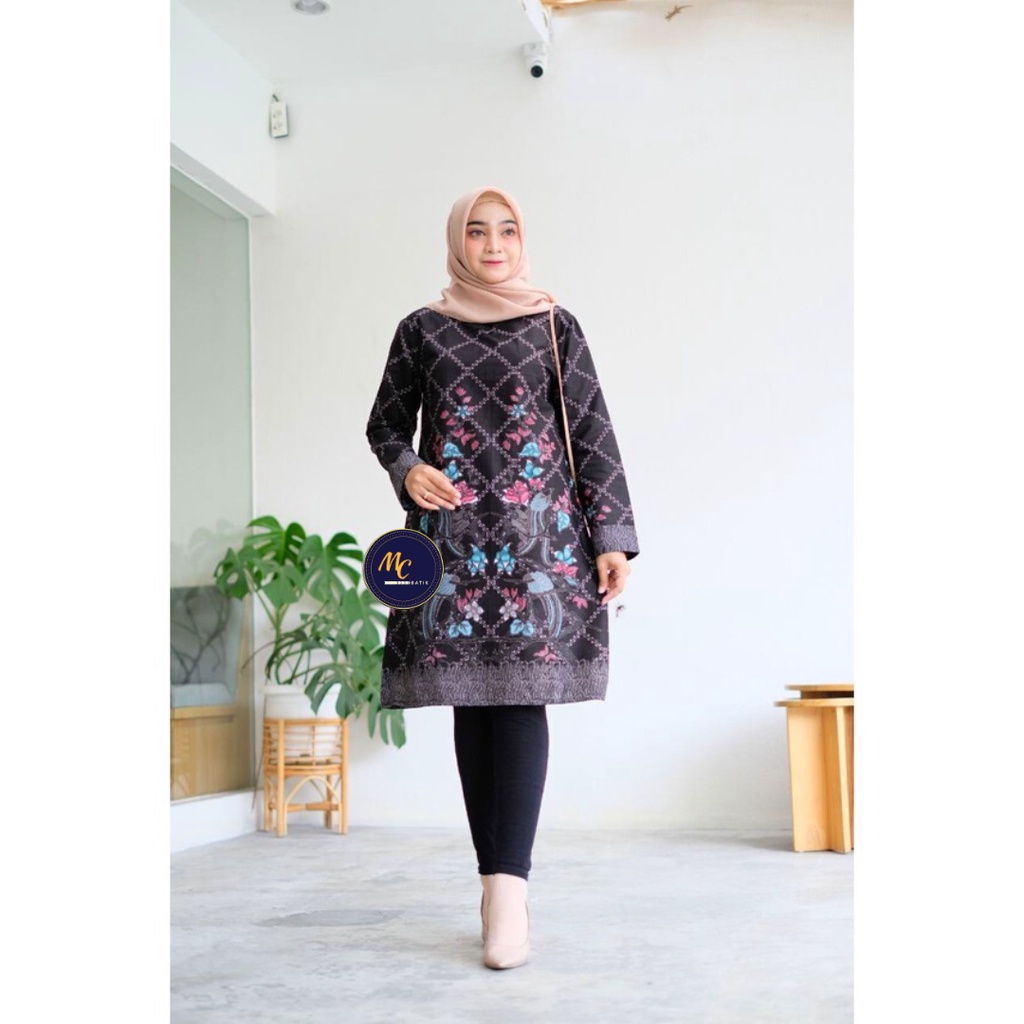 Tunik Batik (MC Batik) - Tunik Batik Wanita Atasan Batik Wanita Modern M L XL XXL Jumbo