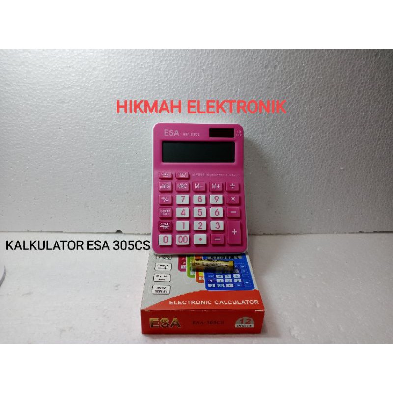 kalkulator ESA-305CS/calkulator cek correct/calkulator dagang/calkulator 12 digit/calkulator warna