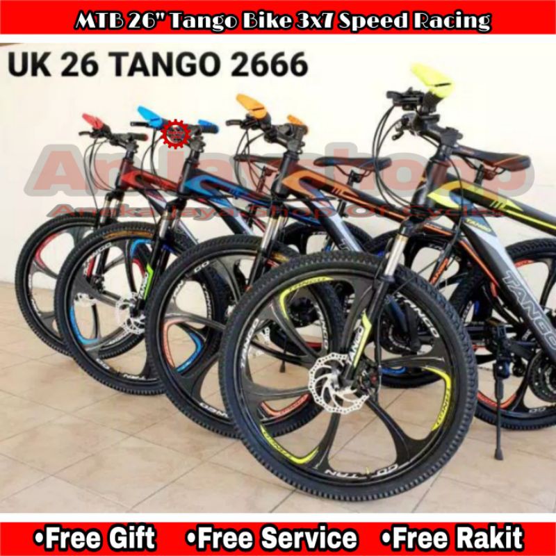 SEPEDA GUNUNG MTB 26 INCH TANGO BIKE 3X7 SPEED RACING