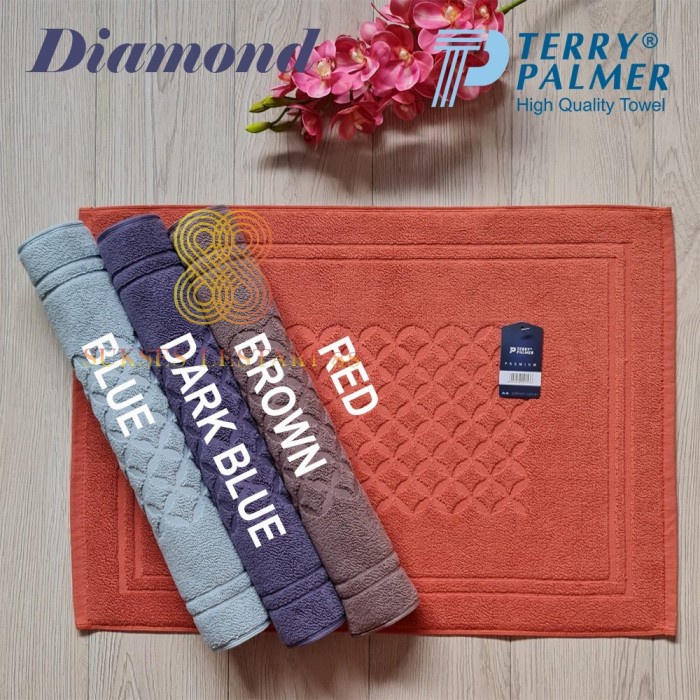 KESET KAKI HANDUK HOTEL EXPORT TERRY PALMER DIAMOND 45x65 TEBAL SERAP