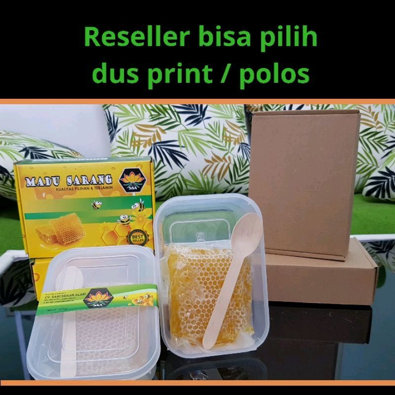 

PROMO 250 Gram Sarang Madu Asli Murni Melifera Free Dus dan Sendok Kayu