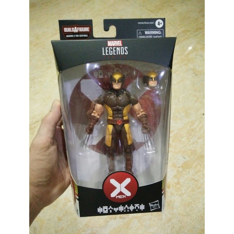 Marvel Legends Series XMEN Wolverine Brown Logan BAF Tri-Sentinel Hasbro Original