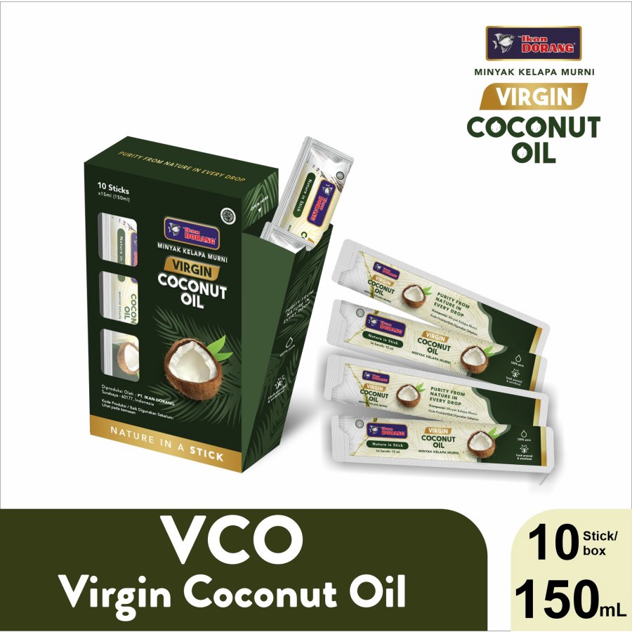 VCO Ikan Dorang 150ml Stick - Minyak Kelapa Murni