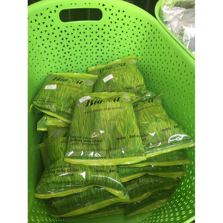 PupuK Organik Cair Chitosan Super Biovit. dari kulit udang 240 ml