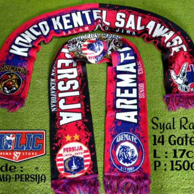 Syal Rajut Arema x Persija (Konco kentel)