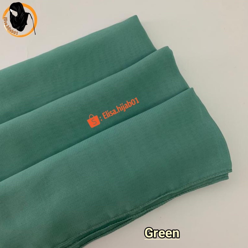 [ COD ] Hijab Bella Square Premium Hijab Segiempat-Green