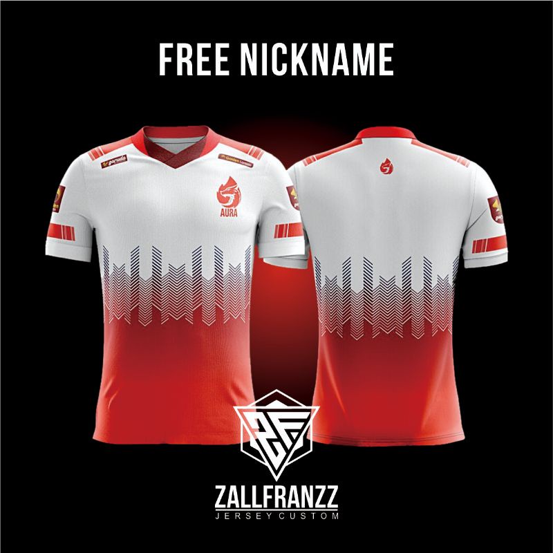 Jersey Kaos Gaming AURA FIRE MLBB Free Nickname