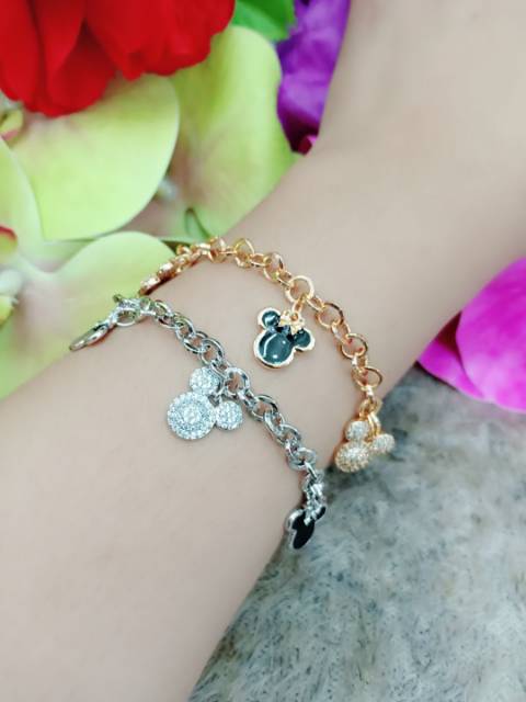 Gelang Mickey hitam