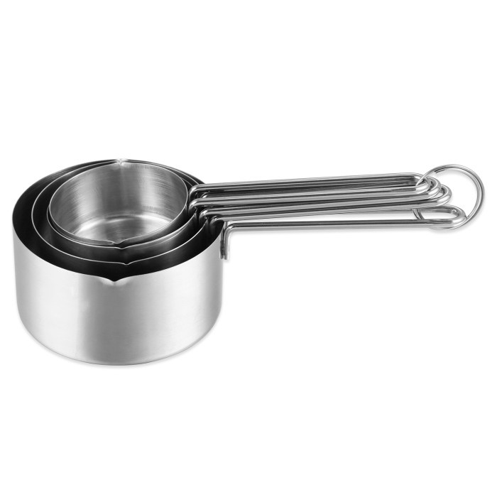 Cangkir takar stainless sendok Ukur mangkok 4pc measuring cup