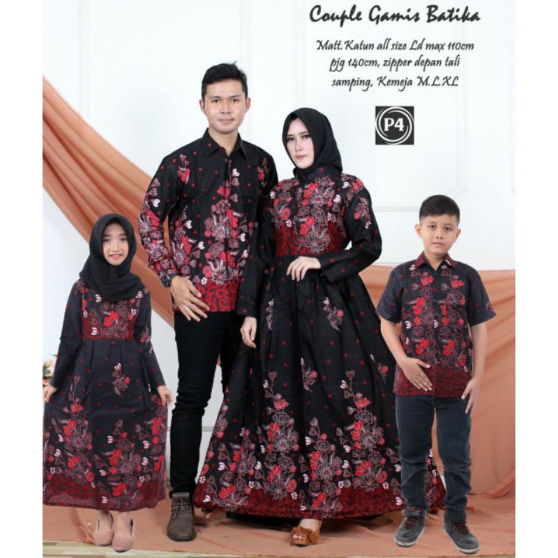 Batik couple keluarga modern terbaru set couple batik keluarga gamis jumbo motif sakura merah termurah di shopee / Baju batik keluarga terbaru 2022 modern / Batik couple keluarga ramashinta couple batik couple / Set keluarga ayah ibu dan anak modern