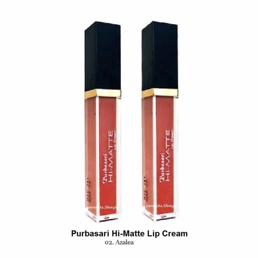 Purbasari Hi Matte Lip Cream - paket 2 bh warna 02. Azalea