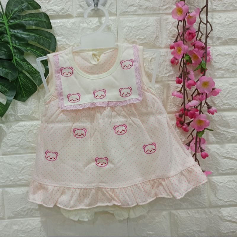 Ss#1005 Pakaian Anak Perempuan size 0-10bulan / Dress Anak Cewek / Setelan Anak / Baju Bayi Lucu