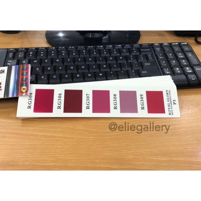 Kertas Foil / Hot Stamping Foil / Hotprint / Poly Embos ROSE GOLD Kode Kpl 1,3,5,6