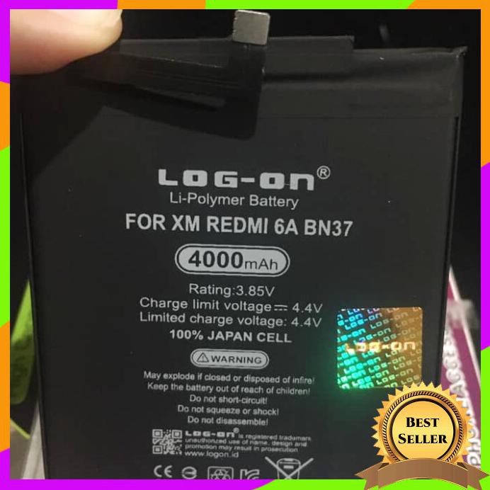 Acc Hp Baterai Xiaomi Redmi 6A Bn37 4000Mah Double Power Log On