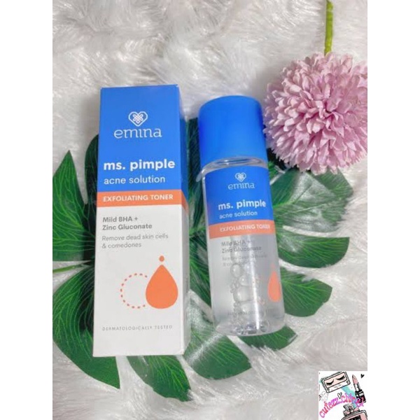 ☃️Cutezz_Ching1☃️Emina Ms. Pimple Acne Solution Exfoliating Toner 100ml