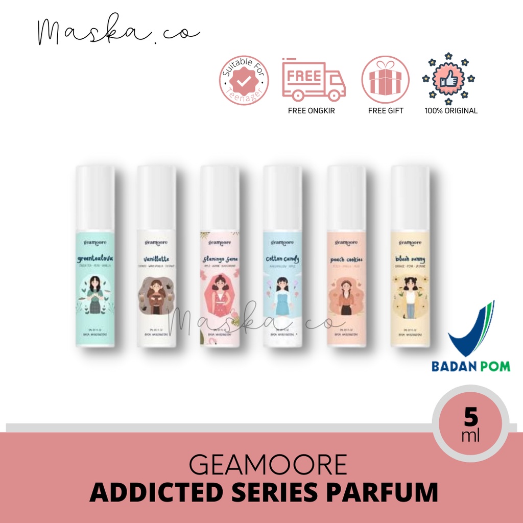 READY STOCK! GEAMOORE ADDICTED SERIES PARFUM ROLL ON 5ml